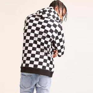 Vente en gros de sweats à capuche pour hommes de haute qualité, personnalisés, en polaire polyester/coton, avec impression numérique, poche, coupe classique, pour l'hiver - Product Image 4