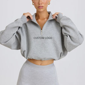 Sudadera de Algodón Suave Ligera de Talla Grande para Mujer, Fabricación Profesional 2025, Informal, Sólida, Transpirable, Holgada - Product Image 4