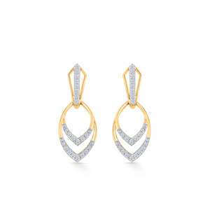 Boucles d'oreilles pendantes en perles dorées pour femmes, bijoux religieux vintage pour fêtes - Product Image 2