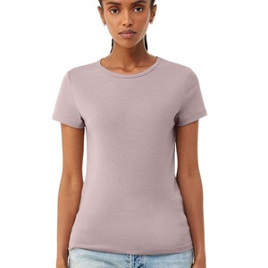 Bella +-Camiseta de lona enrollada para mujer, camiseta lisa personalizada al por mayor - Product Image 4