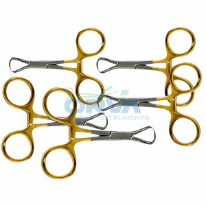 Venta al por mayor, pinzas para toallas Backhaus, fórceps de 5 pulgadas, acero inoxidable de grado alemán, acabado de arena, fórceps para sala de cirugía - Product Image 2