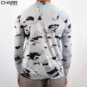 Camiseta de manga larga de pesca de secado rápido para hombre, ropa deportiva impermeable, sublimación completa de algodón y poliéster, hecha a medida - Product Image 4