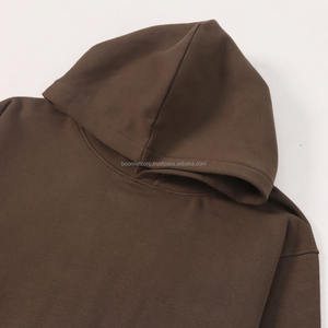 Sweat à capuche uni pour hommes femmes Streetwear Trendy Drop Shoulder Fit Heavyweight Fleece Sweat à capuche avec logo personnalisé pour hommes et femmes - Product Image 2