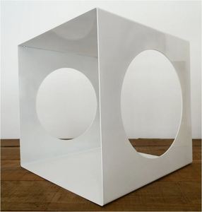 Cube specially handcrafted steel coffee <b>table</b> for kitchen office home restaurant living room garden decoration made in india - Product Image 4