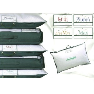 Made in Italy lông gối mềm mại tự nhiên điền 10/90 100% bông màu trắng bìa với sateen đường ống - Product Image 4