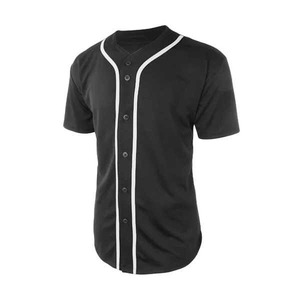 Service OEM Chemises de maillot de baseball unies respirantes à sublimation personnalisée pour hommes Patron de couture vierge de maillot de baseball pour la vente en gros - Product Image 1