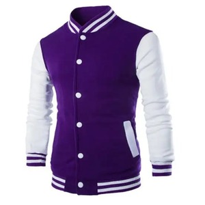 Men's Woolen Leather Sleeve Street Varsity Jacket Chenille Embroidery Badge <b>Winter</b> Baseball Letterman Patchwork Design Woolen - Product Image 2