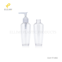 Bouteilles à pompe en plastique PETG transparentes, emballages cosmétiques rechargeables pour lotion, gel douche et savon pour les mains