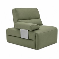 Canapé sectionnel inclinable en U haut de gamme avec table d'appoint en marbre noir, canapé d'angle modulaire à mouvement électrique pour villa et cinéma