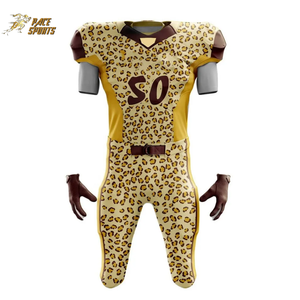 Vente en gros d'uniformes de football américain jaunes pour jeunes de haute qualité Sublimation grande taille respirante au design haut de gamme Nouveau Premium - Product Image 6