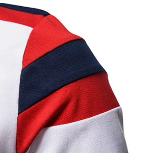 Polo de negocios de algodón 100% para hombre, estampado de tela personalizado con patrón sólido para verano, estilo informal de talla grande, hecho en Pakistán - Product Image 4