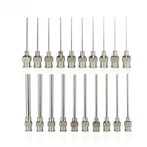 Aiguille de distribution en acier inoxydable Tête plate Aiguille de distribution en métal Injection Protecteur d'équitation avec patte réglable Cheval - Product Image 1