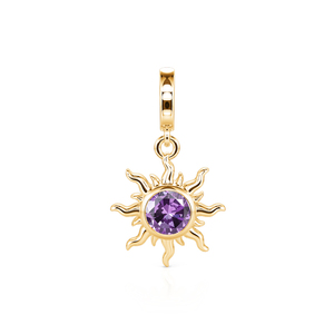 จี้พระเครื่องพระอาทิตย์ชุบทอง 18K - ดีไซน์ตัวอักษรและตัวเลขแบบศาสนา - Product Image 1