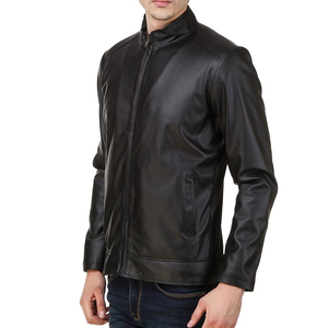 100% Material de cuero mangas completas ropa de calle Gran oferta Hombres Nuevo diseño chaqueta de cuero chaqueta de alta calidad para hombres envío DDP - Product Image 1