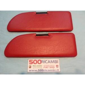 Paire de pare-soleil rouges et déflecteurs de vent FIAT 500 D F L R, correspondance parfaite pour votre véhicule - Product Image 1