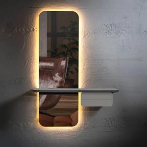 Espejo de pared de metal de alta calidad de diseño elegante que mejora las paredes con un estilo moderno sofisticado y un toque artístico Premium - Product Image 4