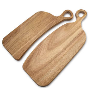 Planche à découper en bois d'acacia durable et écologique et pagaie de service de fromage en bambou pour la cuisine, le restaurant et l'hôtel. - Product Image 2