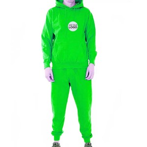 Soft Warm Men Sweatsuit Brushed Fleece Interior Thick Hoodie Sweatpants Set - Product Image 3