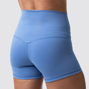 Pantalones cortos deportivos profesionales de cintura alta para mujer, recién llegados, ropa deportiva para gimnasio, Yoga, para entrenamientos, tela transpirable, Logo lavado - Product Image 5