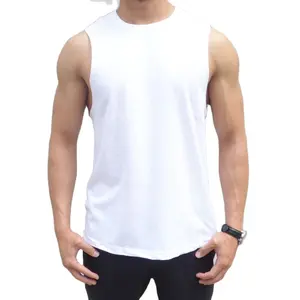 Camiseta deportiva sin mangas para hombre, camiseta de entrenamiento de secado rápido, ajustada y transpirable
