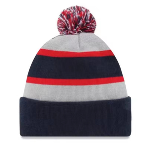Wholesale Custom High Quality Unisex <b>Acrylic</b> Plain Striped Winter Ski Bow Hat Beanie Adults Casual 10 Piece MOQ Manufacturer - Product Image 5