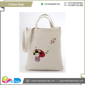 Wholesale Bag Direct Factory Supply High Standard Grade 100% Carded Cotton Recycled Cotton Shopping Bags. - Product Image 4