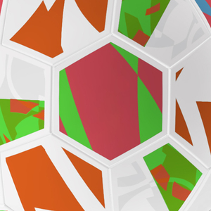 Perfect Grab Iconic Panneaux imprimés hybrides cousus à la machine Ballon de football de football taille 5 pour l'entraînement en intérieur en cuir - Product Image 2