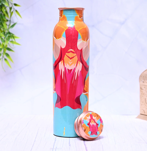 Advantage Crafts Bouteille d'eau en cuivre avec bouteille d'eau imprimée en émail de couleur différente Prix bon marché - Product Image 3