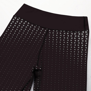 Pantalon de Yoga couleur taille haute pour femmes, legging de Yoga personnalisé noir, nouvelle collection - Product Image 4