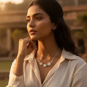 "925ของผู้หญิงสมัยใหม่เงินแม่ของไข่มุกจี้เครื่องประดับ" - Product Image 2