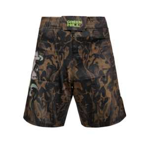 Pantalones Cortos de MMA Blancos de Diseño Personalizado GREEN HILL, Ropa de Poliéster Elástico para Grappling y BJJ para Gimnasio, Sublimados (10503) - Product Image 4