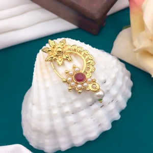 Altın kaplama vücut Piercing burun pimleri toptan kadınlar burun Pin boncuk takı yüzük burun düğün kıyafeti altın