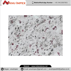 Granito de galaxia blanco pulido de calidad superior Blanco elegante con puntos negros y rojos sutiles para pisos y encimeras - Product Image 4