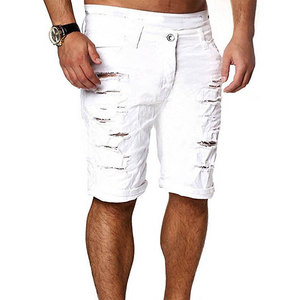 กางเกงยีนส์ขาสั้นผู้ชายสั่งทำพิเศษ ลดราคา ผ้าฝ้าย 100% น้ำหนักเบา ระบายอากาศดี ลายเรียบ สไตล์ลำลอง บริการ OEM สำหรับผู้ใหญ่ - Product Image 6