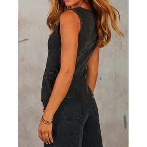 ชุดผ้ายีนส์น้ำหนักเบาของผู้หญิงยอดนิยมเหมาะสำหรับฤดูใบไม้ผลิและฤดูร้อน - Product Image 5