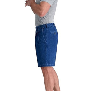 Loose Fit <b>Elastic</b> <b>Waist</b> Wholesale <b>Men</b> <b>Jeans</b> Short Customized Plus Size <b>Men</b> <b>Jeans</b> Short <b>For</b> Casual Use - Product Image 2