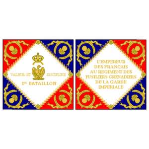 This is a of a <b>French</b> Imperial Guard Grenadiers' flag or standard from the time of Napoleon - Product Image 1