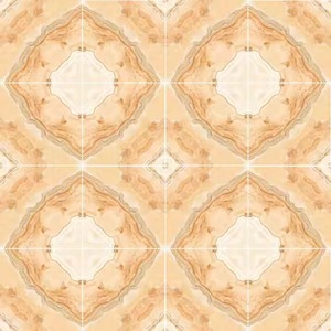 Modern 60x60cm High Gloss Wood Ceramic Flooring Polished Porcelain Tiles <b>Book</b> Match Series for Interior Mall Use - Product Image 1