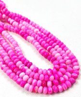 Lot en gros de perles d'opale teintée jaune ombré de 16 pouces, lisses, 7-8 mm, en forme de rondelle, polies, pierres précieuses naturelles de qualité supérieure pour le bricolage