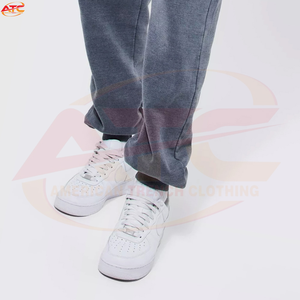 Survêtements en molleton lourd sans cordon, personnalisés pour hommes, effet vieilli, surdimensionnés, vierges, délavés à l'acide, vintage - Product Image 6