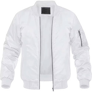 Blouson aviateur pour homme personnalisé matelassé à la mode Imperméable Respirant Tissu en toile Fabriqué au Pakistan Couleur personnalisée Taille Service OEM - Product Image 1