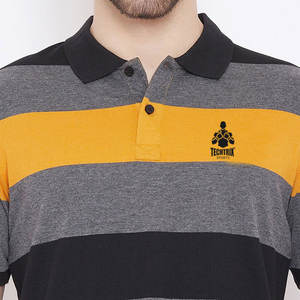 เสื้อโปโลสำหรับผู้ชายผ้าถักเนื้อแข็งระบายอากาศได้ดีใส่สบาย - Product Image 2