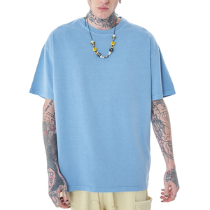 Camiseta Extra Grande de Algodón 100% con Estampado Personalizado para Hombre, Ropa Casual de Calle, Transpirable, de Secado Rápido, Color Sólido, Diseño de Talla Grande - Product Image 1