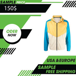 Veste coupe-vent à col montant pour hommes, imperméable et légère, pour le printemps, l'automne et l'hiver, la randonnée en plein air, vente en gros OEM - Product Image 5