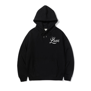 Haute qualité coton uni lourd noir surdimensionné unisexe personnalisé hommes grande taille hommes polaire pull à capuche sweats - Product Image 3