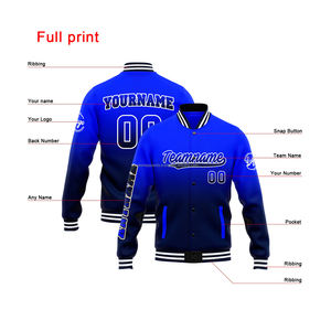 Premium Collegiate personnalisé Chenille Patch Letterman université veste MCACVJ-116 col montant avant broderie Logo 100% laine hommes - Product Image 4