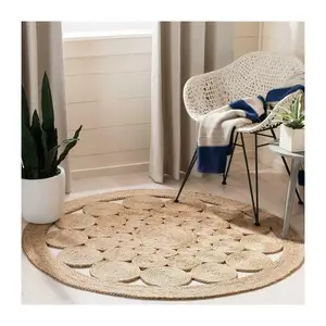 Braided new design kitchen mats and rugs floor handmade seagrass living room rug custom logo accepted