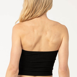 High Quality Seamless Strapless <b>Tube</b> Tops for Ladies Short Sportswear Yoga Top Hip Hop Style Low MOQ Workout Clothing - Product Image 3