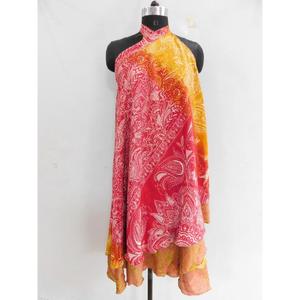 Vintage Silk Saree Magic Wrap <b>Skirts</b> Handmade Silk <b>Reversible</b> Wholesale Dress for Women - Product Image 3
