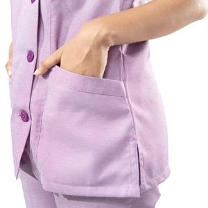 Chaqueta de uniforme de hospital antiarrugas personalizada de fábrica, uniformes de enfermería elásticos, chaquetas médicas, conjuntos de enfermera, chaqueta de fregado - Product Image 3